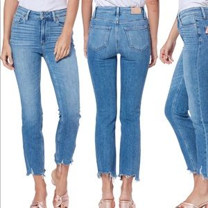 Paige Cindy High Rise Straight Ankle Jeans 26